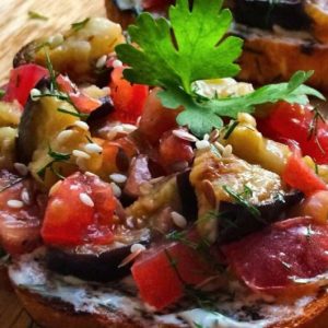 Bruschetta grillée, recette de saison - 20 pcs